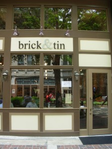brick & tin entrance