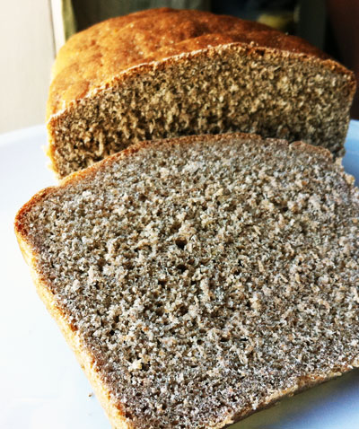 Bread made with fresh-milled flour