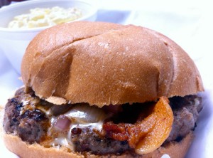 Bacon Mushroom Burger from Pop's Neighborhood Grill